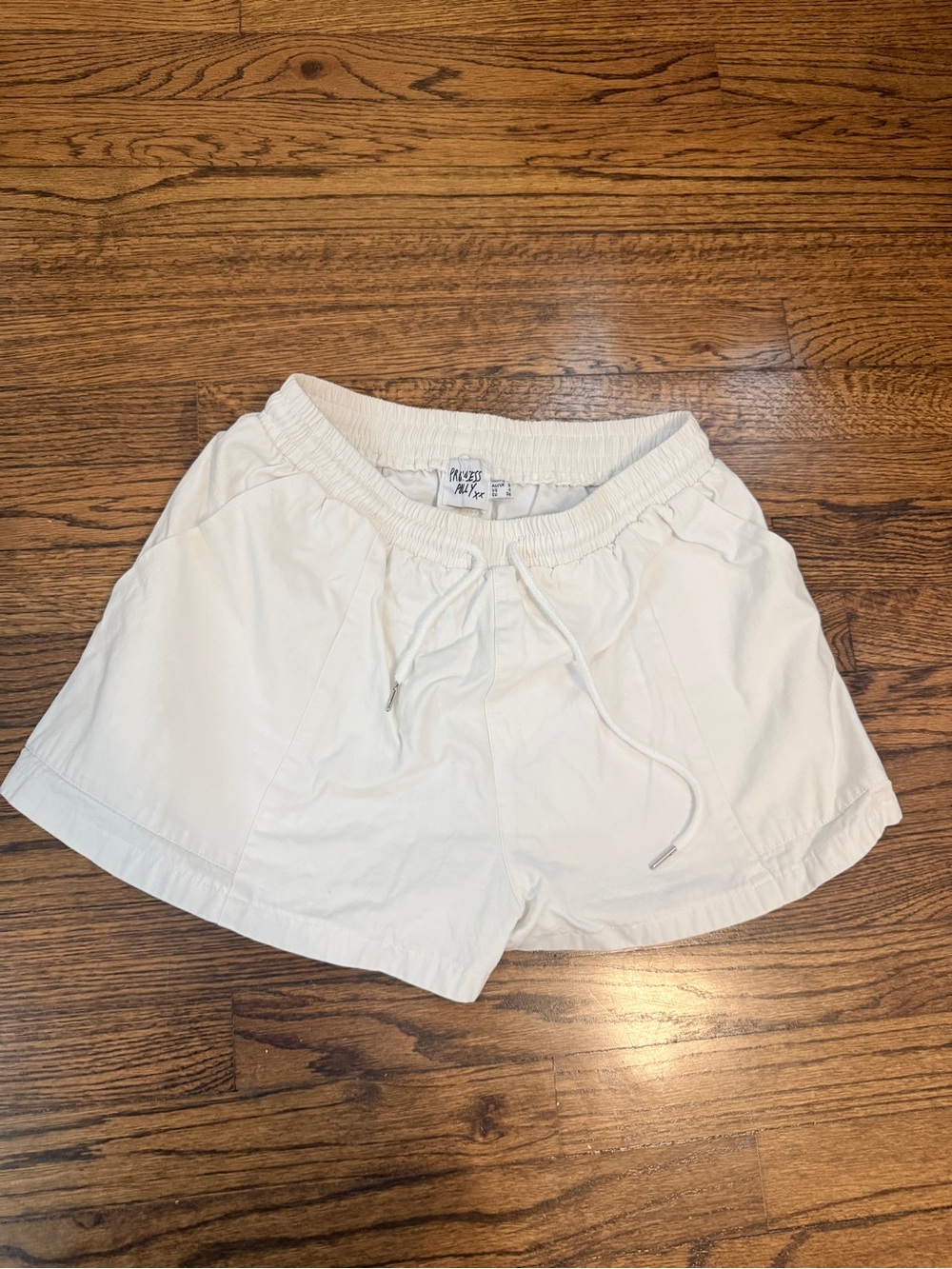 Princess Polly White Drawstring Shorts